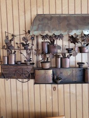 Vintage 3 D  Copper Wall Art Metal 1970